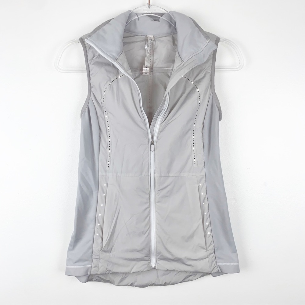 Lululemon Run For Cold Down Vest Gray 4
